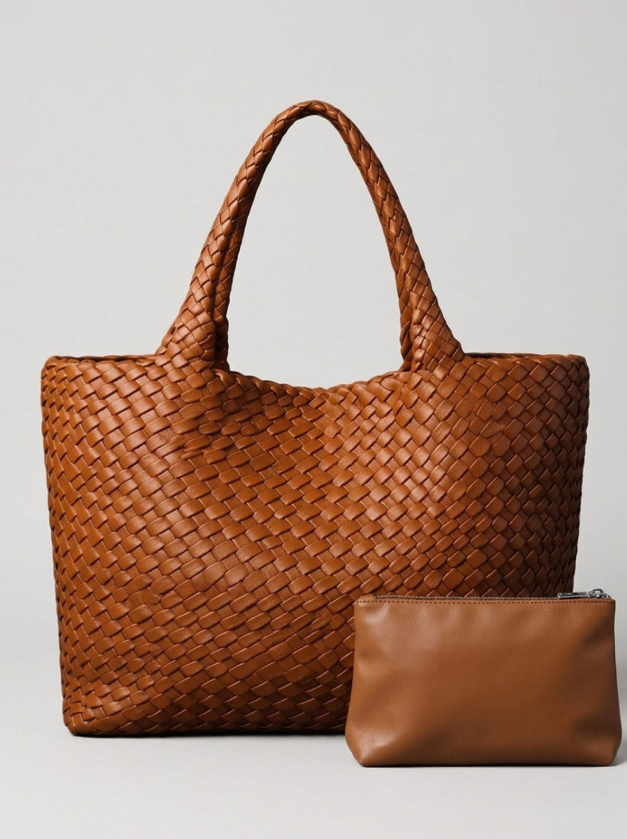 Heritage™ | Le Sac Tressé Artisanal & Intemporel + ( Mini Pochette en Cadeau)