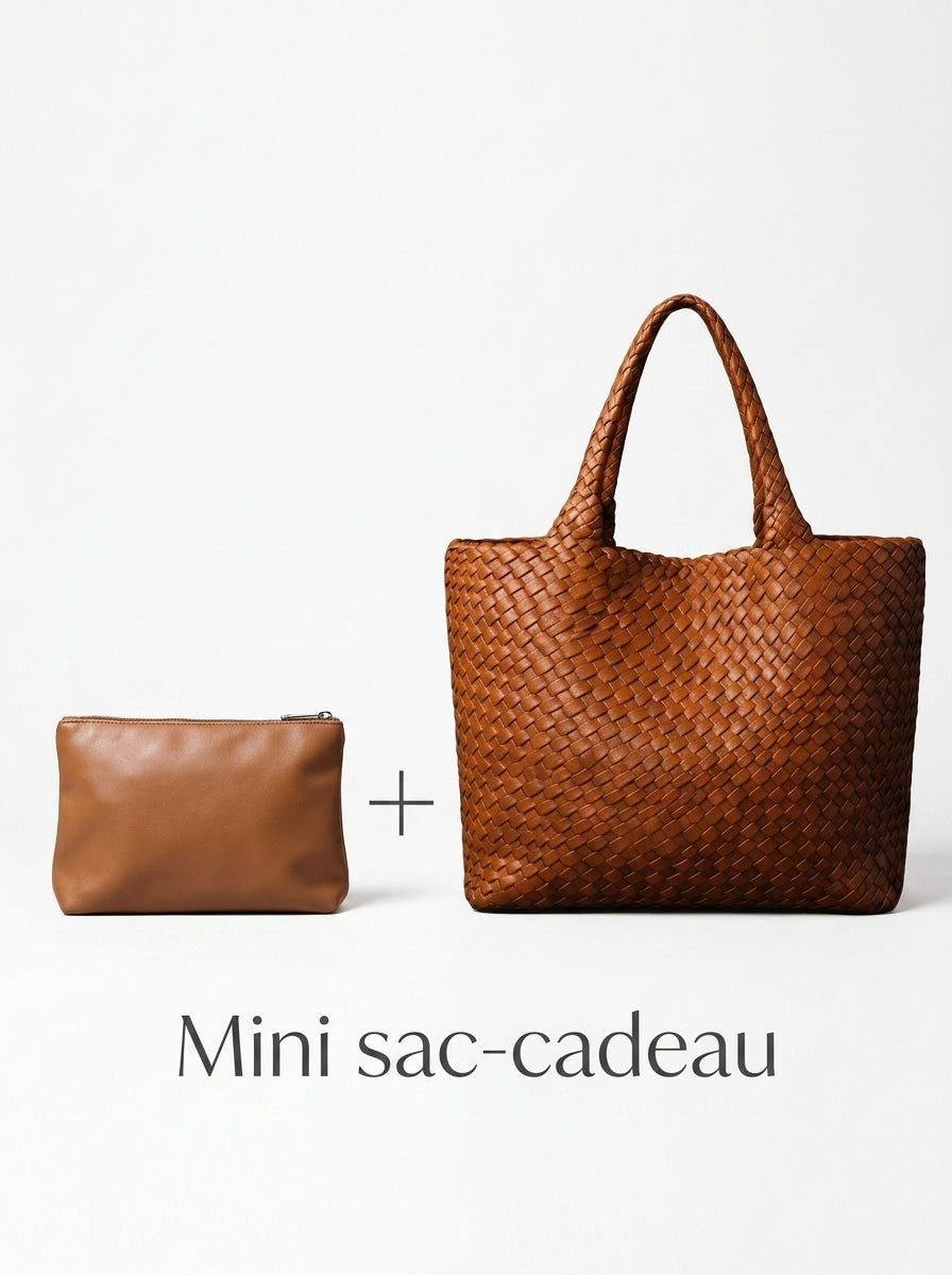 Heritage™ | Le Sac Tressé Artisanal & Intemporel + ( Mini Pochette en Cadeau)