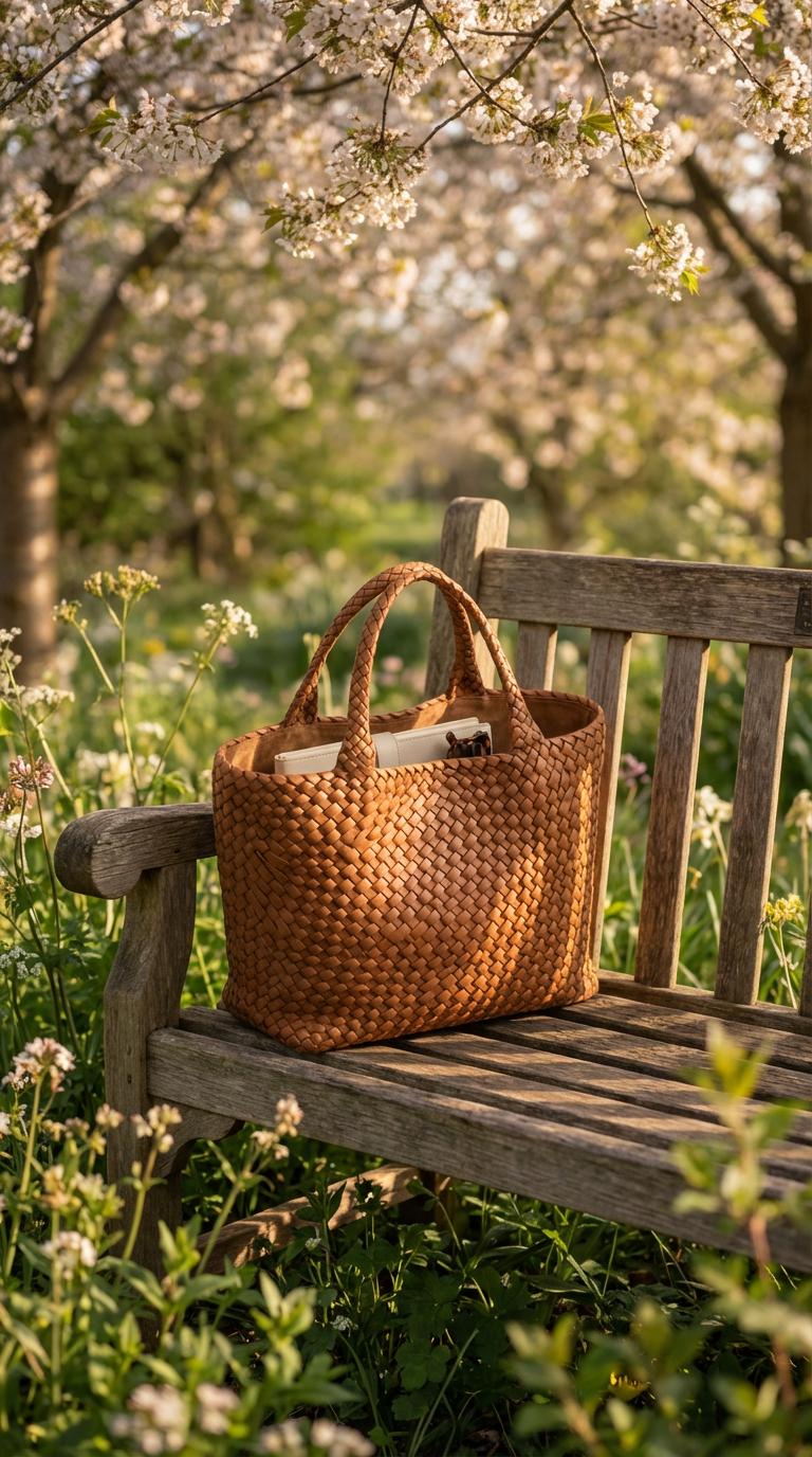 Renata | Lana bolso tote de cuero Artesanal